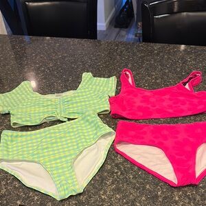 Vibrant Swimwear Set - Pink and Green
